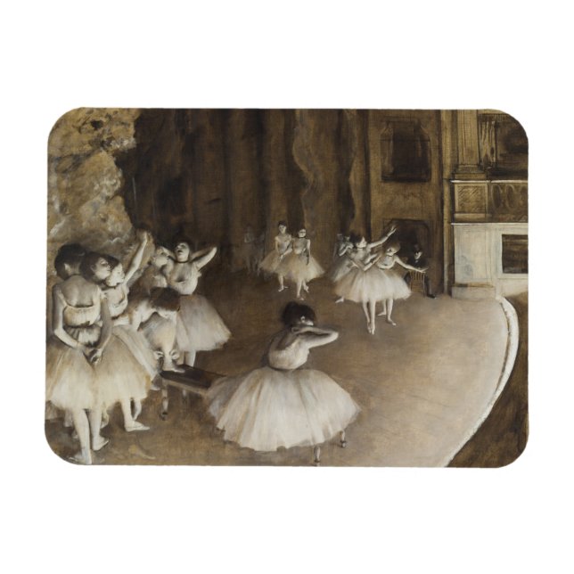 Ímã Ensaio De balés No Palco Edgar Degas (Horizontal)