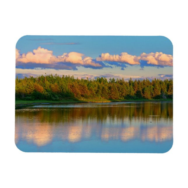Ímã Enseada ao pôr do sol | New Brunswick, Canadá (Horizontal)