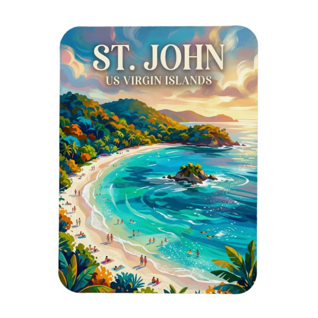 Ímã Enseada Trunk US Ilhas Virgens (Vertical)