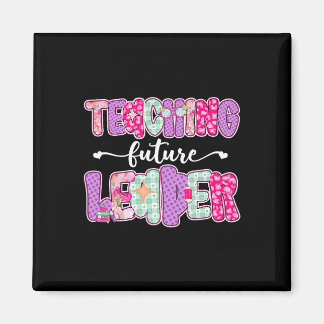 Imã Ensinando Retro Líderes Futuros Professor Preparad (Frente)