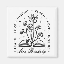 Imã Ensinar amor inspira o nome personalizado do profe