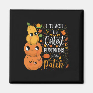 Imã Ensinar Uma Queda Corajosa Pumpkin No Professor De