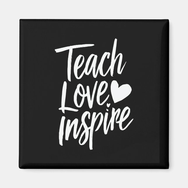 Imã Ensine Amor Inspire Presente do Dia dos Professore (Frente)