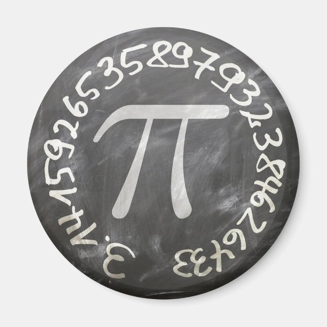 Imã Ensino De Chalkboard Pi Day Pi Day (Frente)