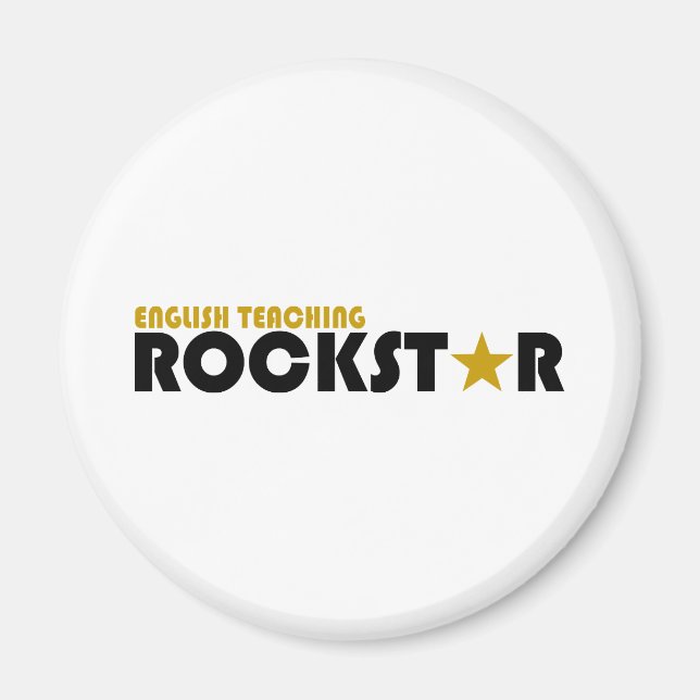 Imã Ensino Inglês Rockstar (Frente)