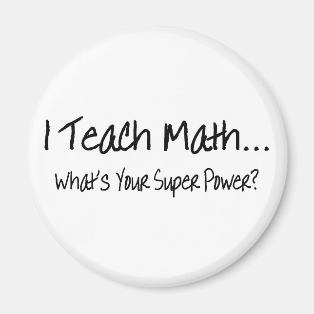 Imã Ensino Matemática Qual É O Seu Super Poder (Frente)