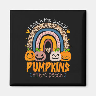 Imã Ensino Os Pumpkins Mais Bonitos No Patch Retro Tea