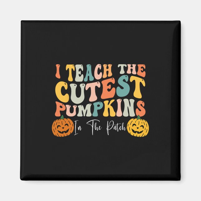 Imã Ensino Os Pumpkins Mais Bonitos No Professor De Pa (Frente)