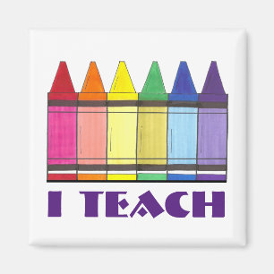 Imã Ensino Rainbow Crayons Professor Dotado de Magnet