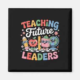 Imã Ensino Retro Líderes Futuros Diversão Volta às Aul