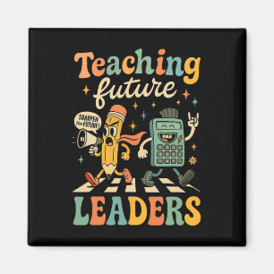 Imã Ensino Retro Líderes Futuros Professor de Volta à