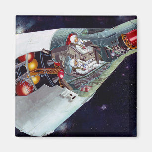 Imã Entalhe da nave espacial dos Gêmeos