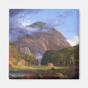 Imã Entalhe do Mountans branco pelo Cole de Thomas