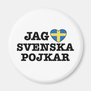 Imã Entalhe Svenska Pojkar
