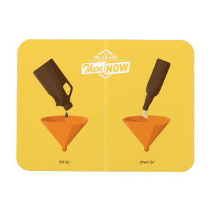 Ímã Então e agora: Cerveja Pong