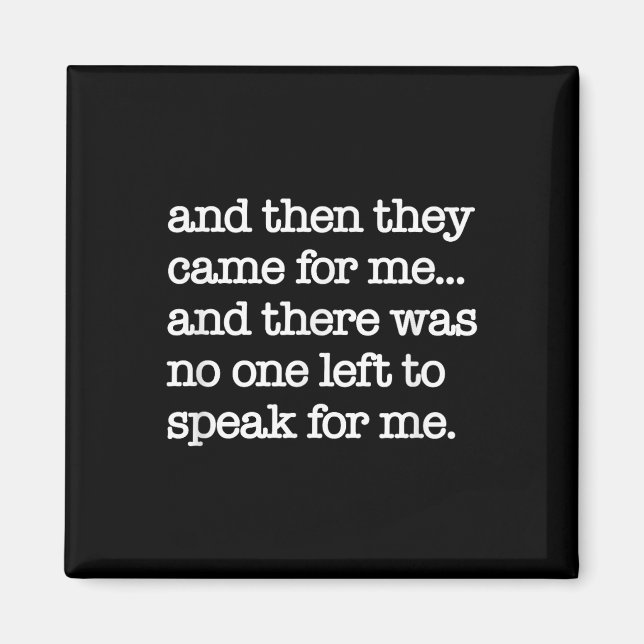 Imã Então Eles Vieram Por Mim, Protesto Político, Wa M (Frente)