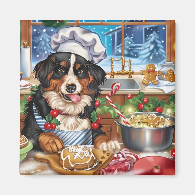 Imã Entlebucher Mountain Holiday Baking: Festivo (Frente)
