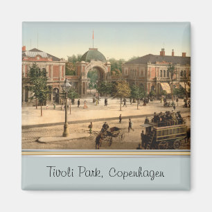 Imã Entrada customizável Copenhaga do parque de Tivol