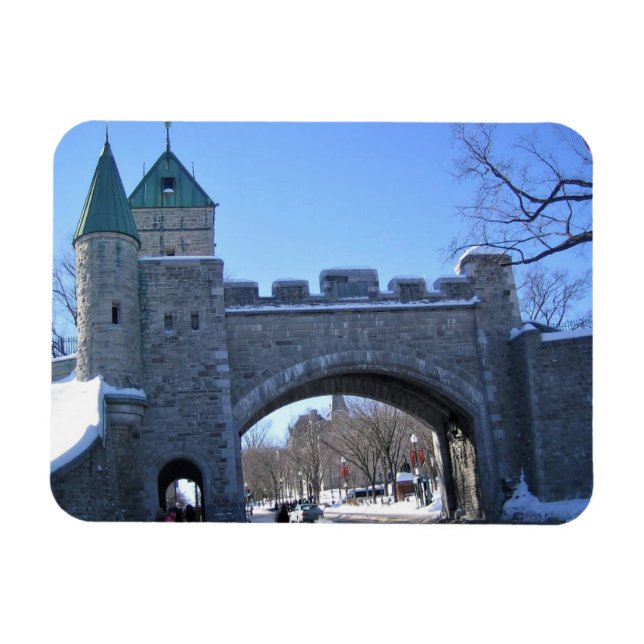 Ímã Entrada na Cidade Velha do Quebec, Quebec, Canadá (Horizontal)