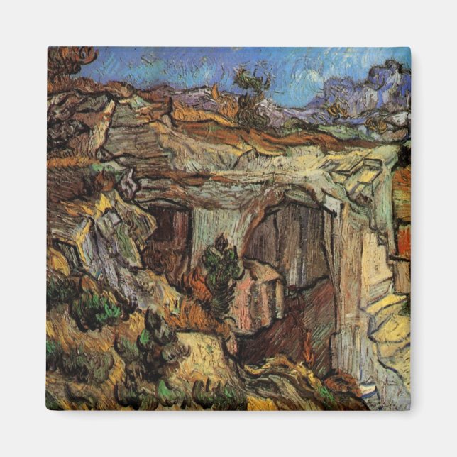 Imã Entrada no Quarry, Santo-Remy de Vincent van Gogh (Frente)
