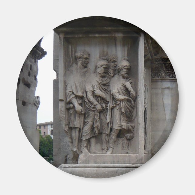 Imã Entrada romana de ruínas em Roma Itália (Frente)