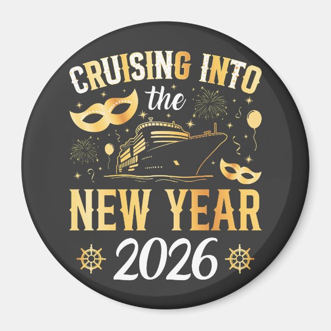 Imã Entrando no Ano Novo 2026 Círculo (Frente)