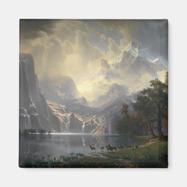 Imã Entre Serra Nevada, paisagem da montanha (Frente)