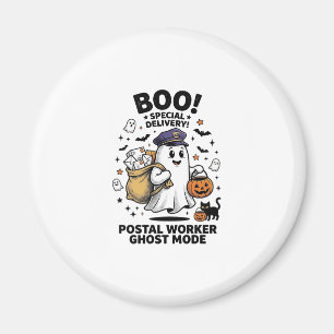 Imã Entrega de Halloween no Modo Fantasma do Trabalhad