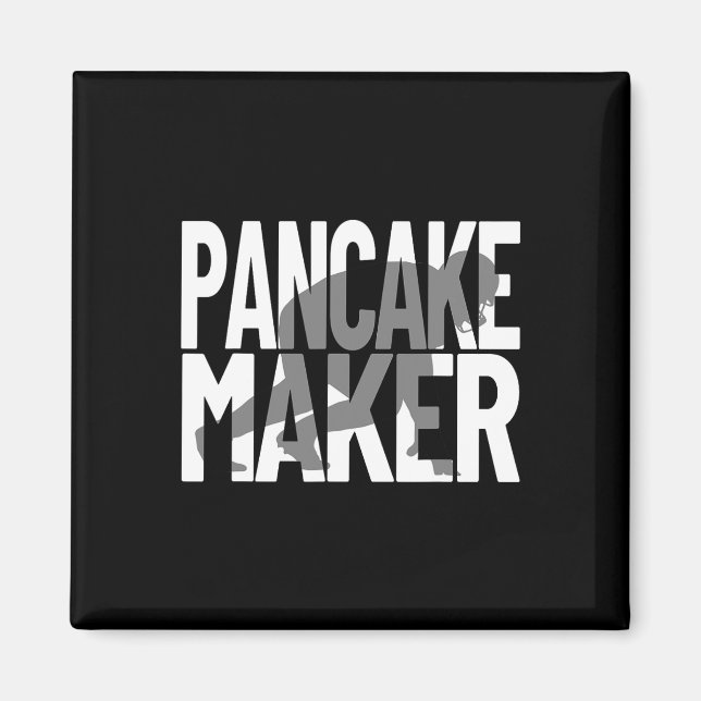 Imã Entrevistador Engraçado Meme Lineman Pancake Maker (Frente)