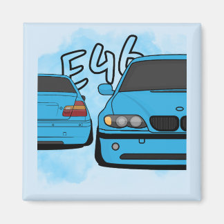 Imã Entusiasta de Carro de Desenho Animado Sedan Espor