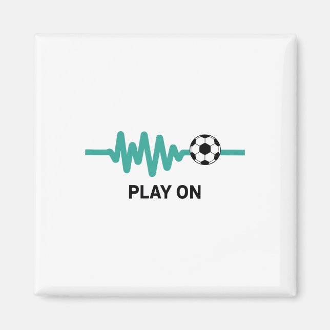 Imã Entusiasta do Ritmo do Futebol Play On (Frente)