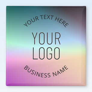 Imã Enviar logotipo Cores gradientes coloridas variá