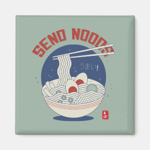 Imã Enviar Noods de Noodle Soup Ramen Japonês