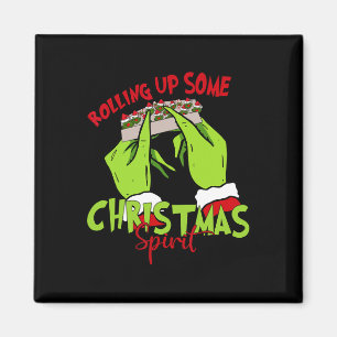 Imã Envolvendo alguns Papais noeis de Natal Espírito N