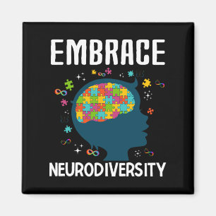 Imã Envolvimento Divertido Neurodiversidade Citação Au