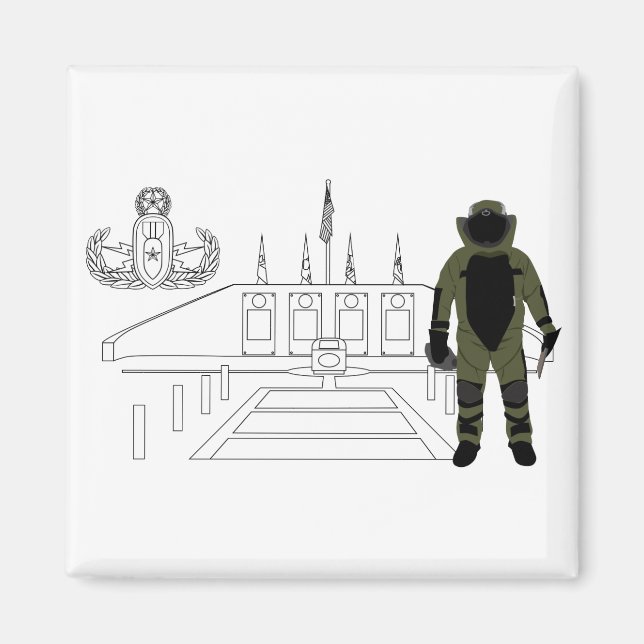 Imã EOD Memorial Bomb Suit (Frente)