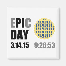 Imã Epic Pi Day - E"PI"C Day Blueberry