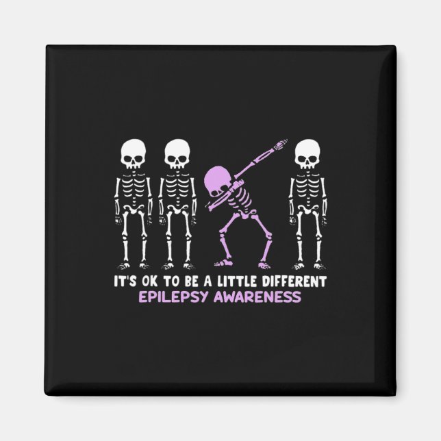 Imã Epilepsy Awareness It's Ok To Be A Little Differen (Frente)