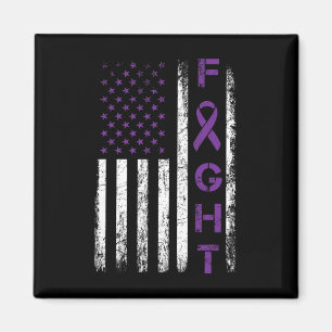 Imã Epilepsy Fighted USA Flag - Fight Epilepsy Awarene