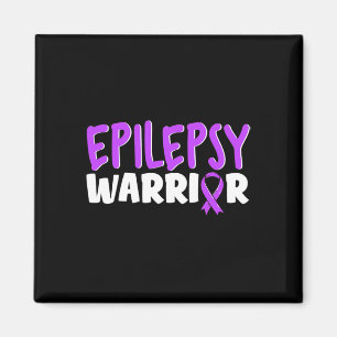 Imã Epilepsy Warrior Kids Purple Ribbon Sensibilização