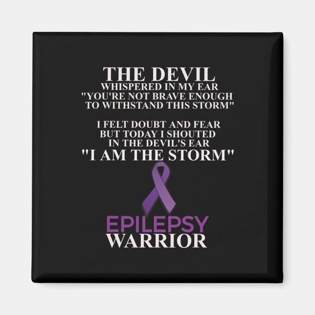 Imã Epilepsy Warrior Sensibence Christian Faith (Frente)