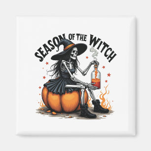 Imã Época Da Bruxa Spooky Hallowee Wtich