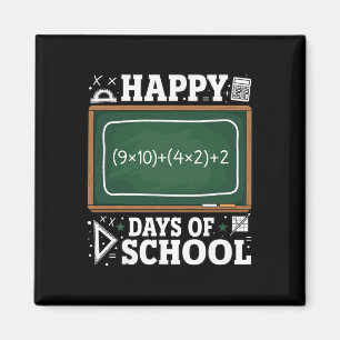 Imã Equação de Matemática Divertida Feliz 100 Dias de