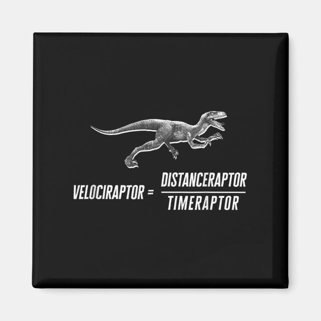 Imã Equação de Velociraptor do Dinossauro do Geek mate (Frente)