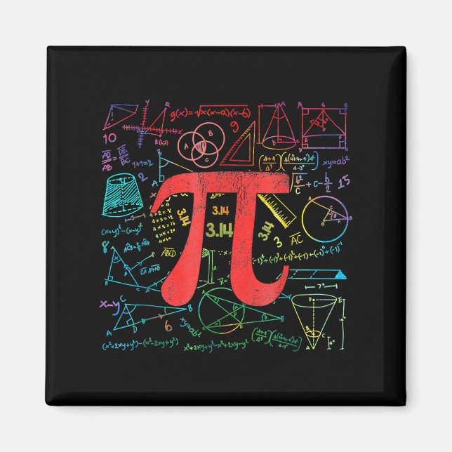 Imã Equação Matemática do Dia do Pi Engraçada Professo (Frente)