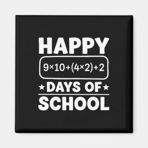 Imã Equação Matemática Engraçada Feliz 100 Dias De Esc