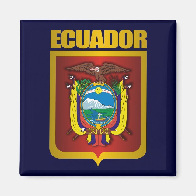 Imã "Equador Dourado" (Frente)