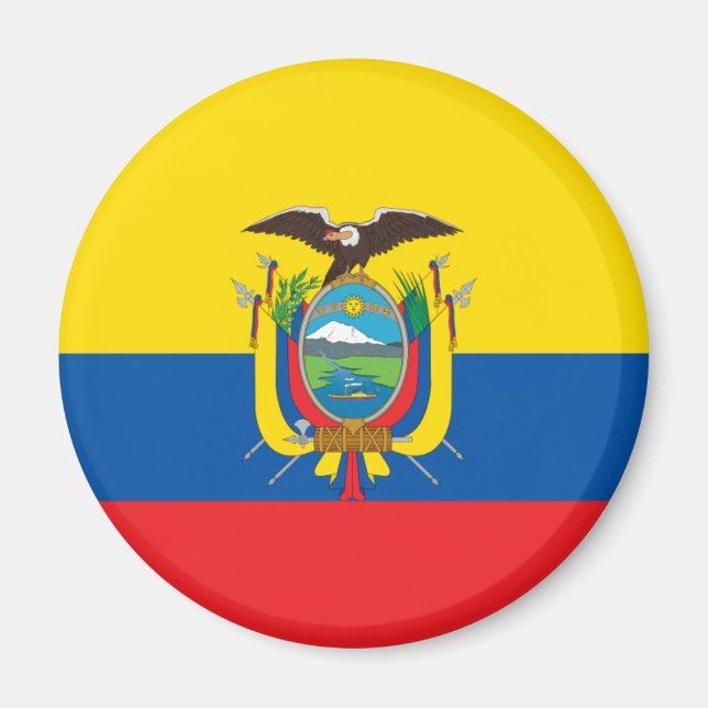 Imã Equador - Magnet Flag (Frente)