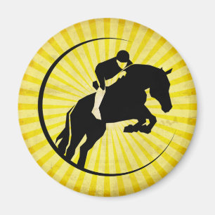 Imã Equestrian amarelo