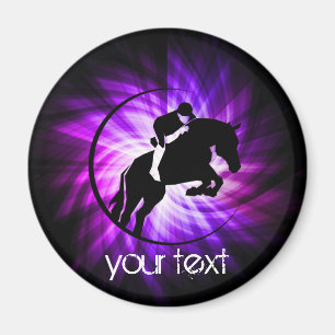 Imã Equestrian roxo